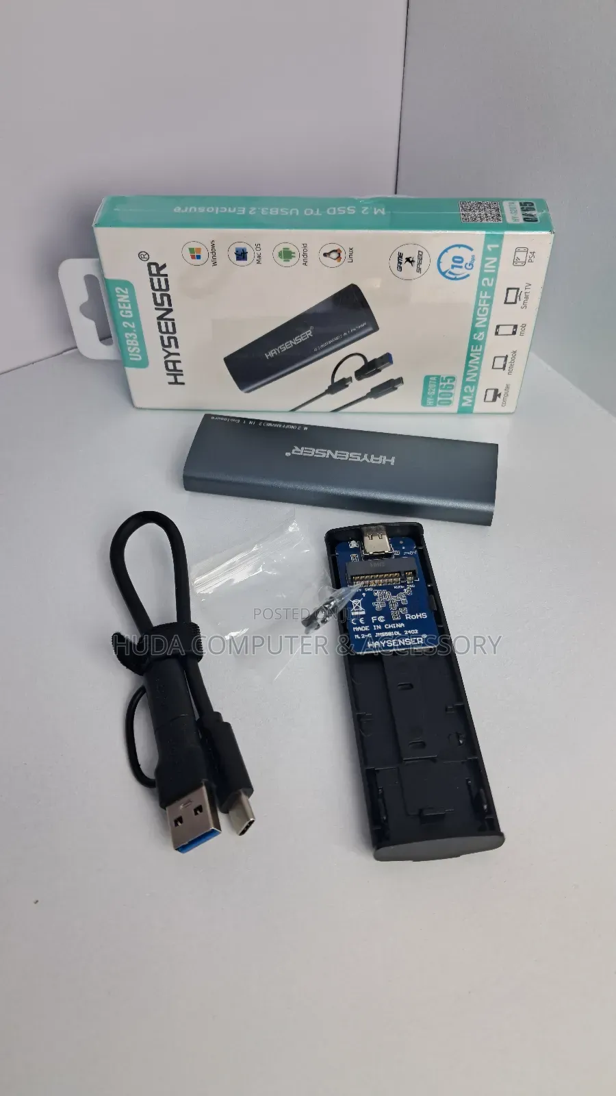 Heysenser Gen2 M.2 SSD Enclosure – Ultra Fast Portable