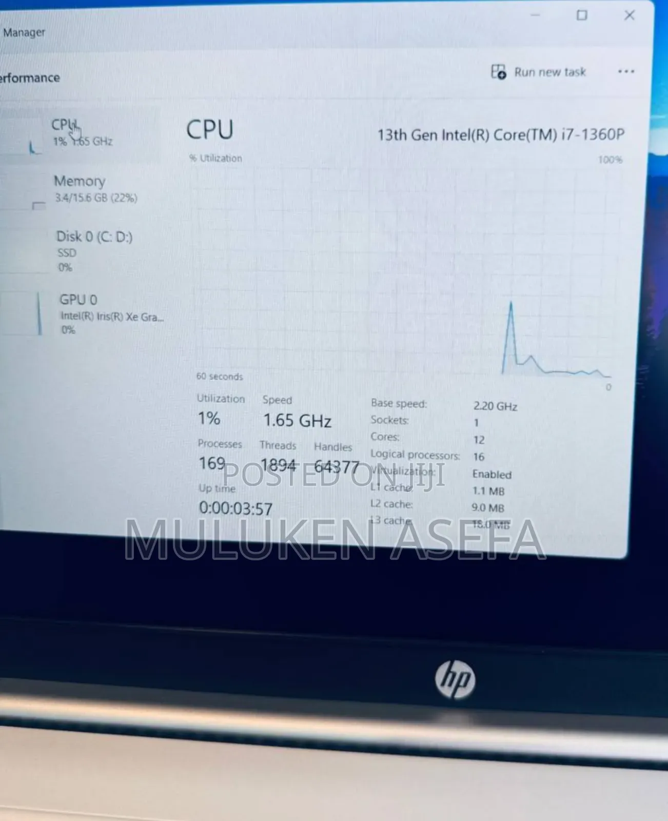 New Laptop HP Pavilion 15 16GB Intel Core I7 SSD 512GB