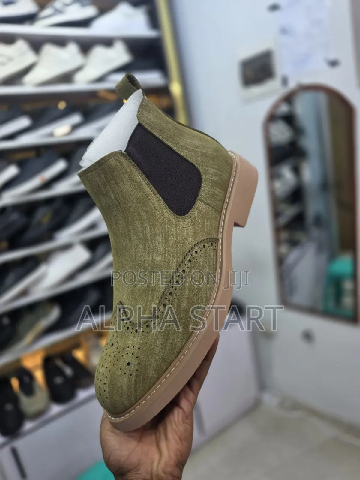 Chelsea Boots Premium Quality Gray Cows
New Arrival  