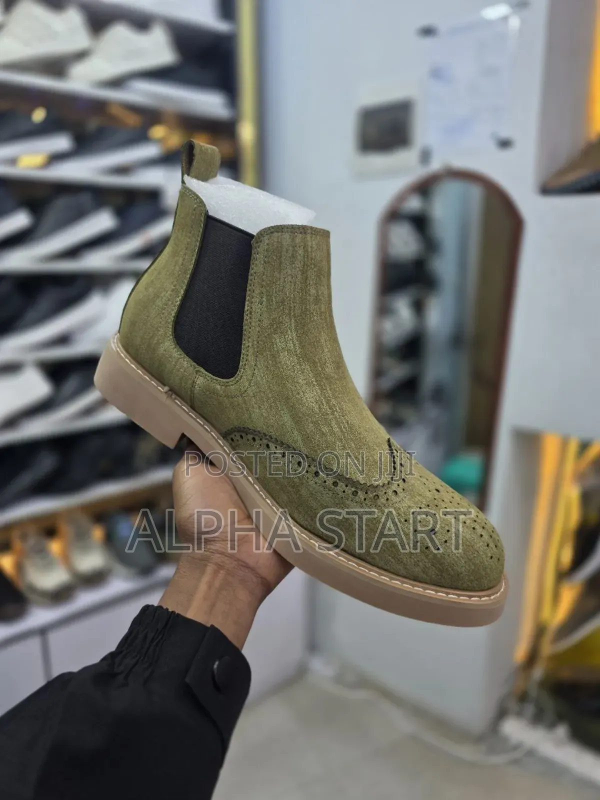 Chelsea Boots Premium Quality Gray Cows
New Arrival  