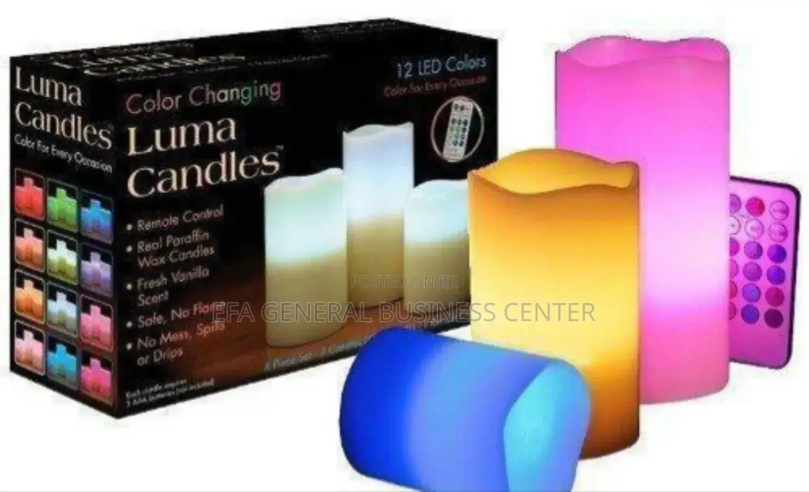 Color Changing Set of 3 Lumacandles