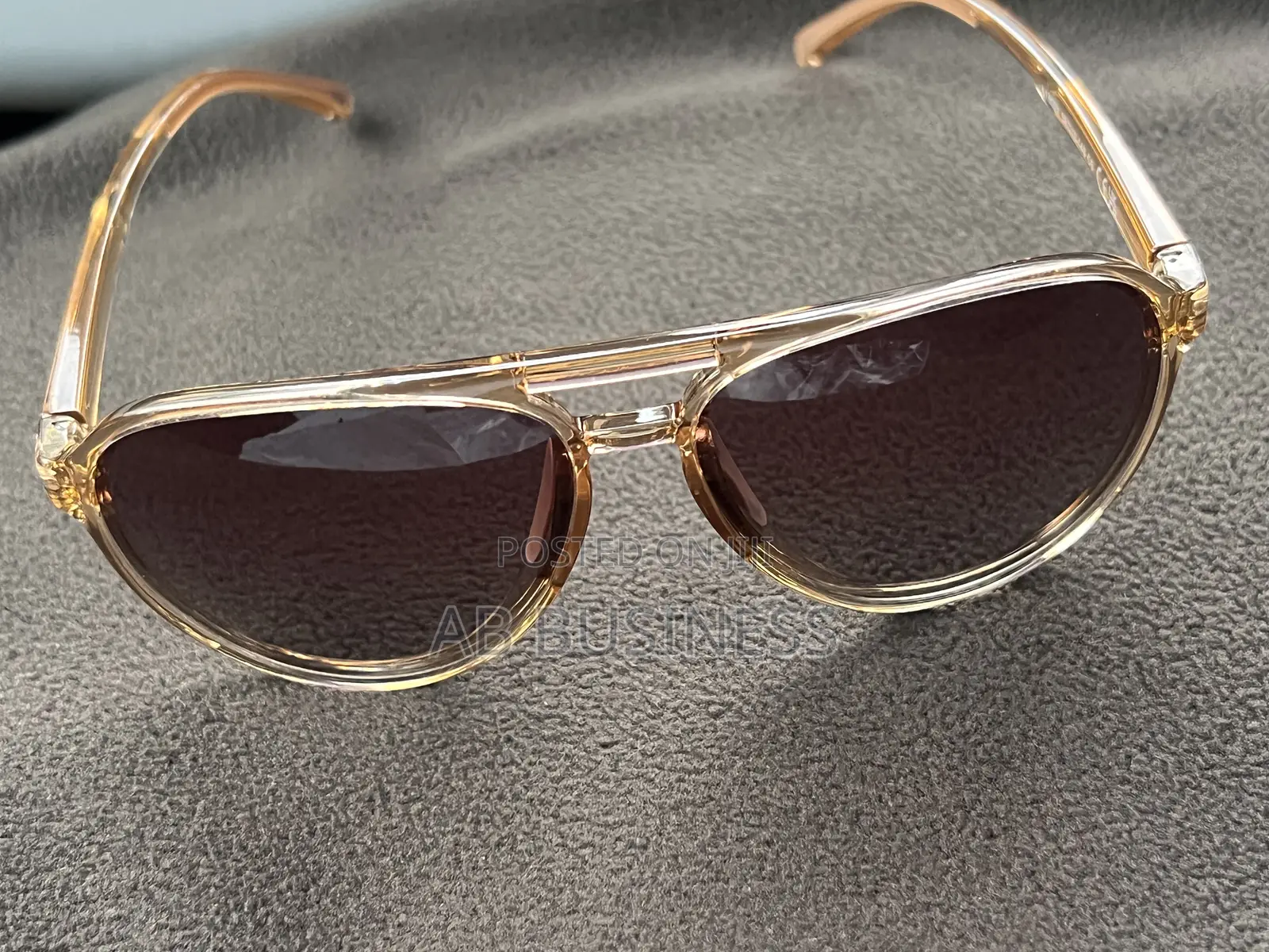Light Gradient Brown Aviators Sun Glasses