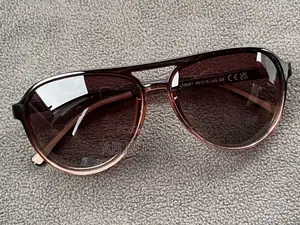 Light Gradient Brown Aviators Sun Glasses