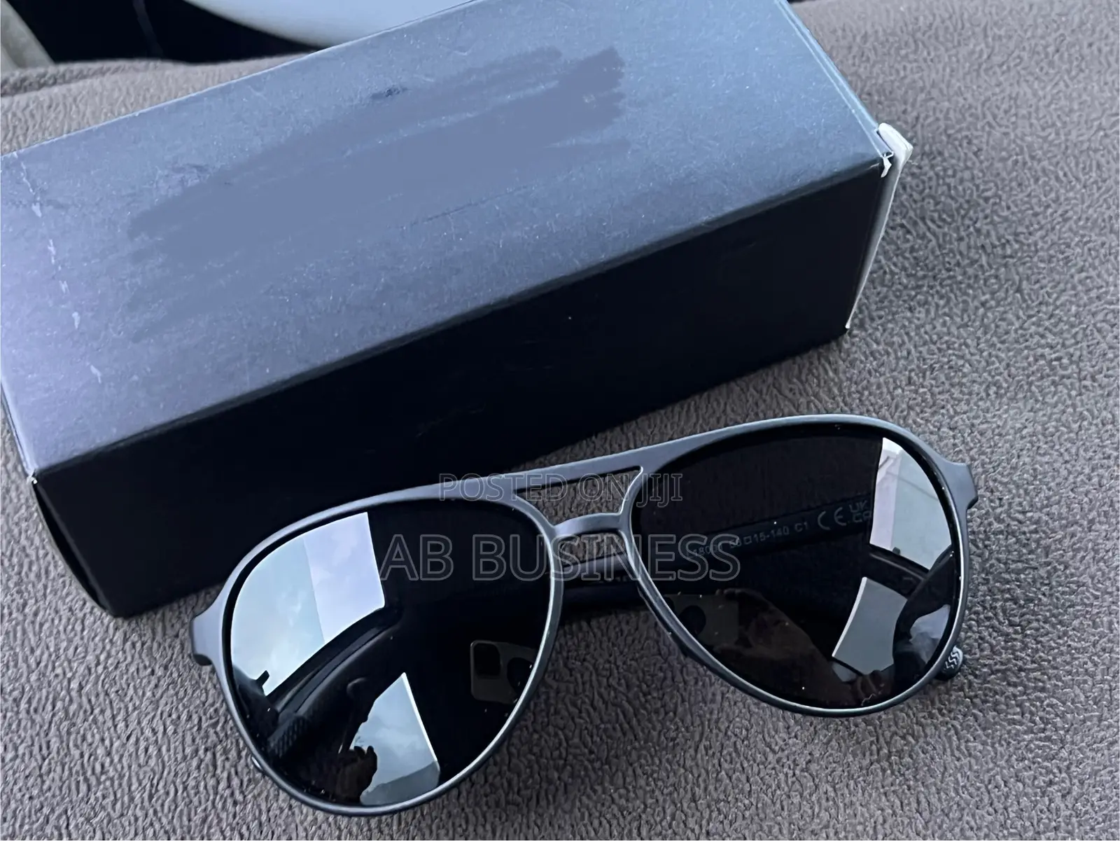 Black Classic Retro Aviators Sports Driving Running Sun Glasses