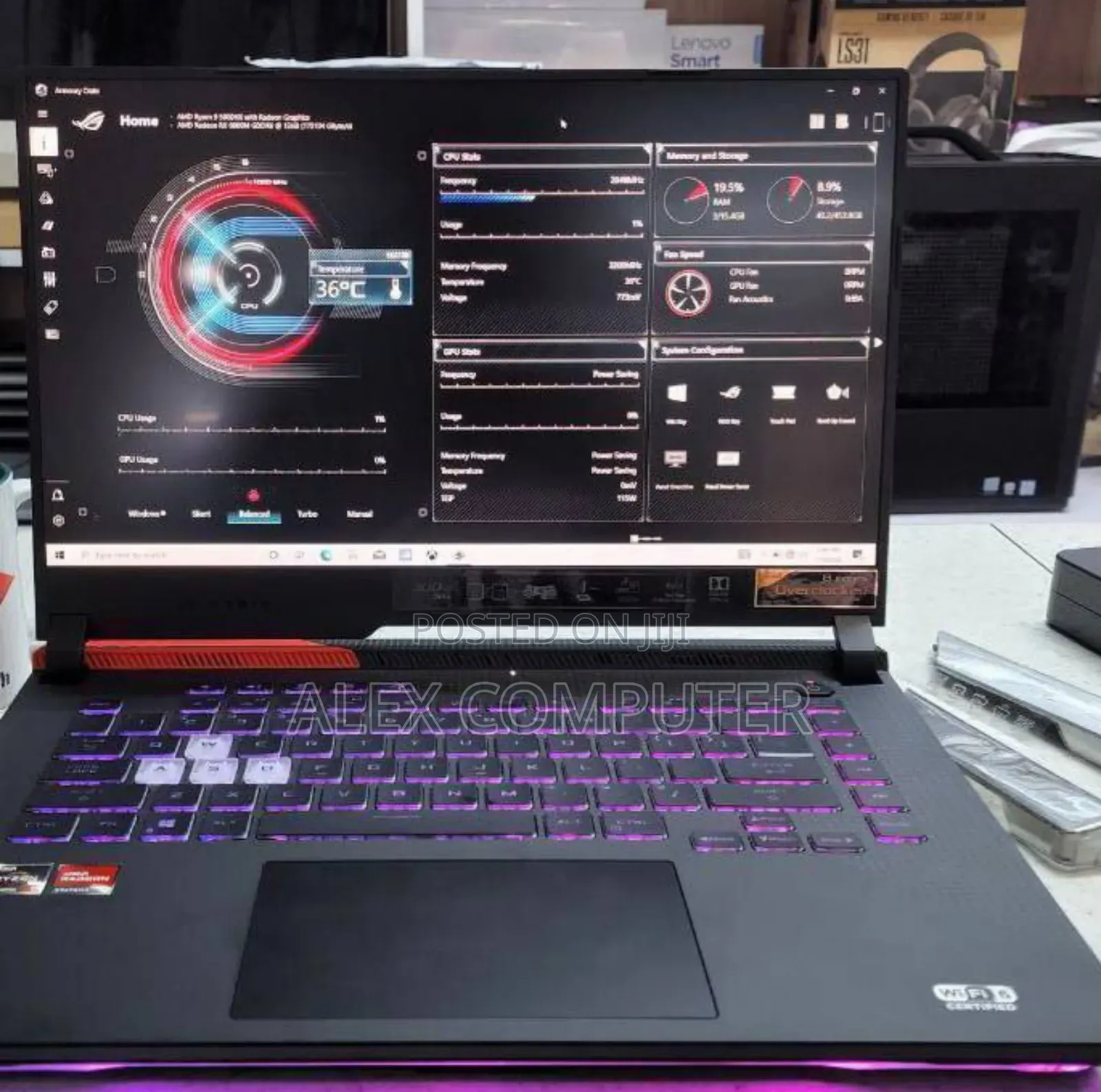 New Laptop Asus ROG Strix G15 16GB AMD Ryzen 9 SSD 512GB
