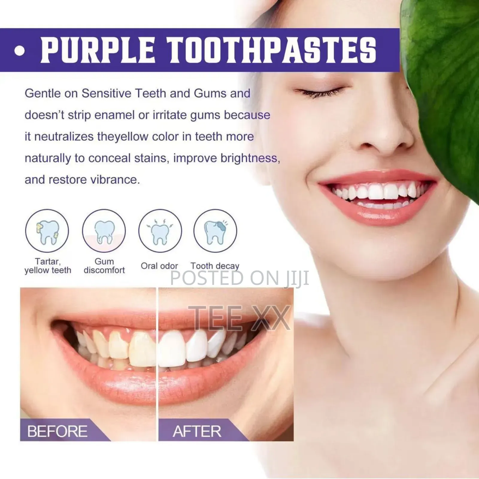 Hismile Tooth Cleansing Purple Corrector Teeth Toothpaste