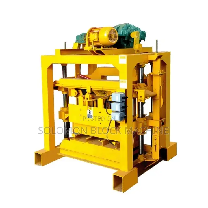 አዲስ ምንም ያልሰራ Qj4-40 ሞደል የብሎኬት ማምረቻ Block Making Machine.በቀን5000 Bloket