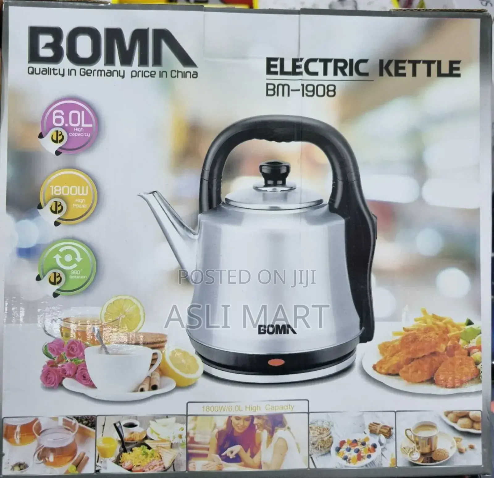 Boma Bm-1908 Electric Kettle *Known for Its Large Capacity of 6.0l