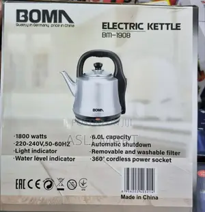 Boma Bm-1908 Electric Kettle *Known for Its Large Capacity of 6.0l