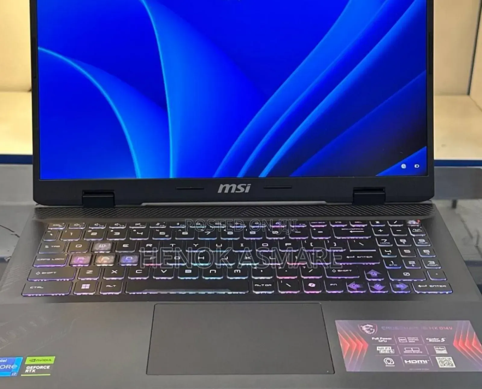 New Laptop MSI 16GB Intel Core I7 SSD 1T