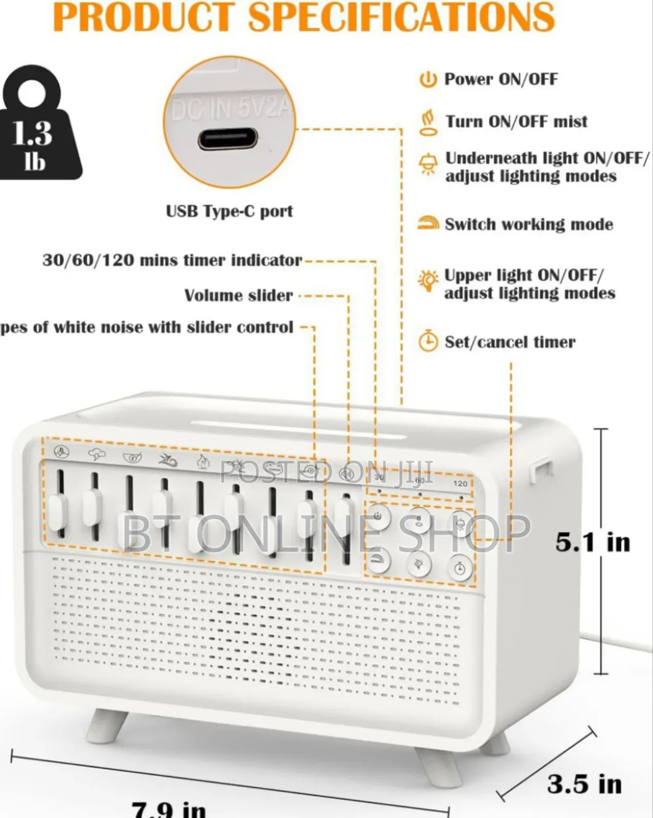 3-in-1 White Noise Machine
