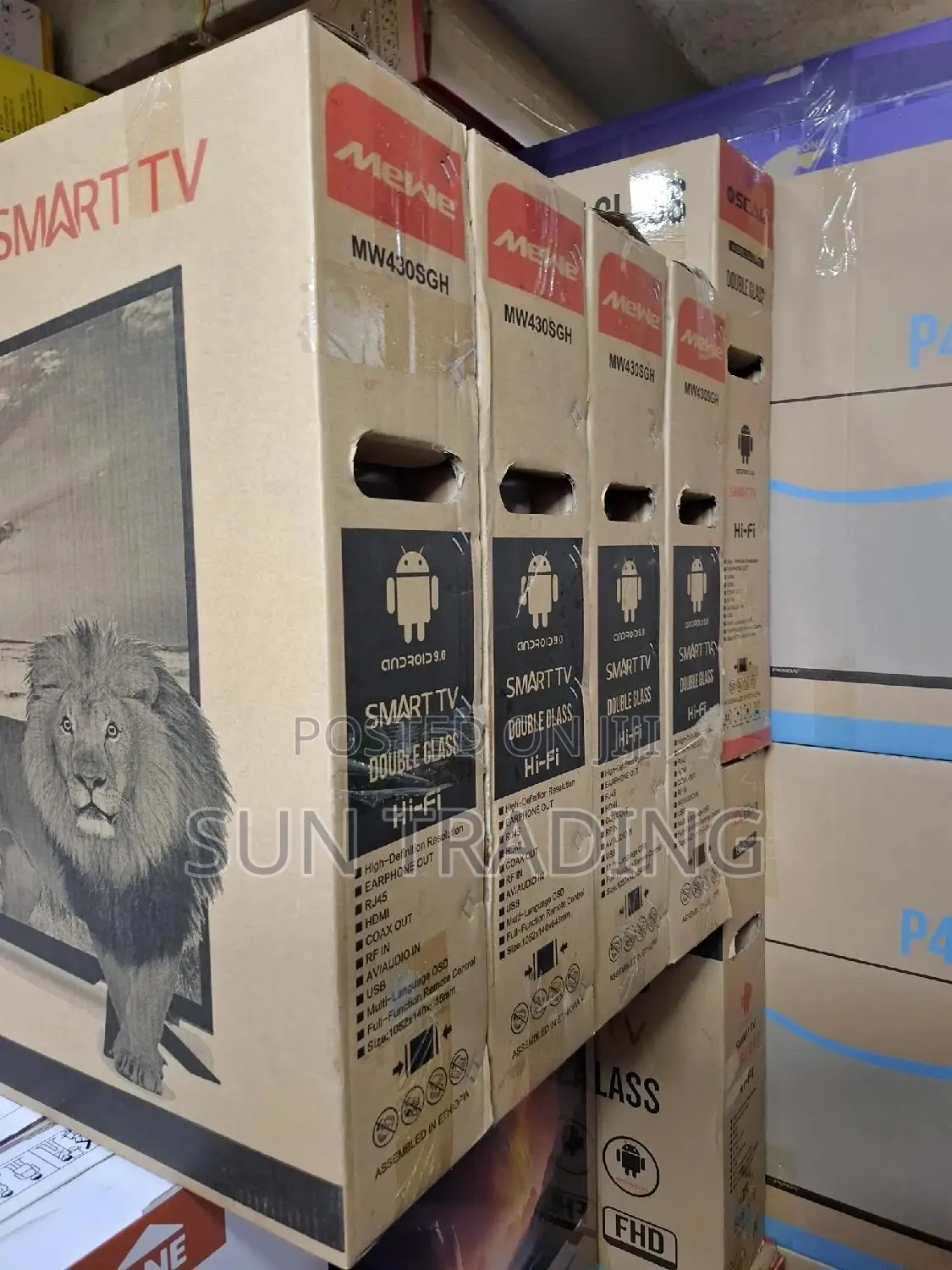 Mewe 43" Smart Double Glass Led Television / 2024