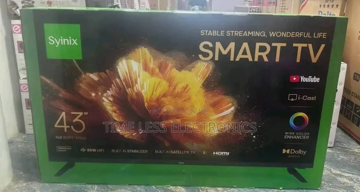 Syinix 43” Smart Tv – Brand New