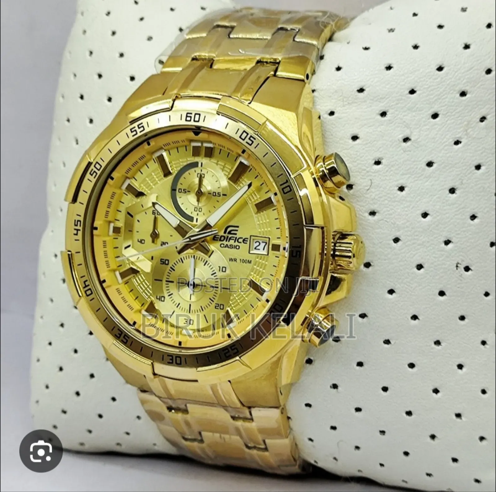 Edifice Face Casio Full Gold Watch