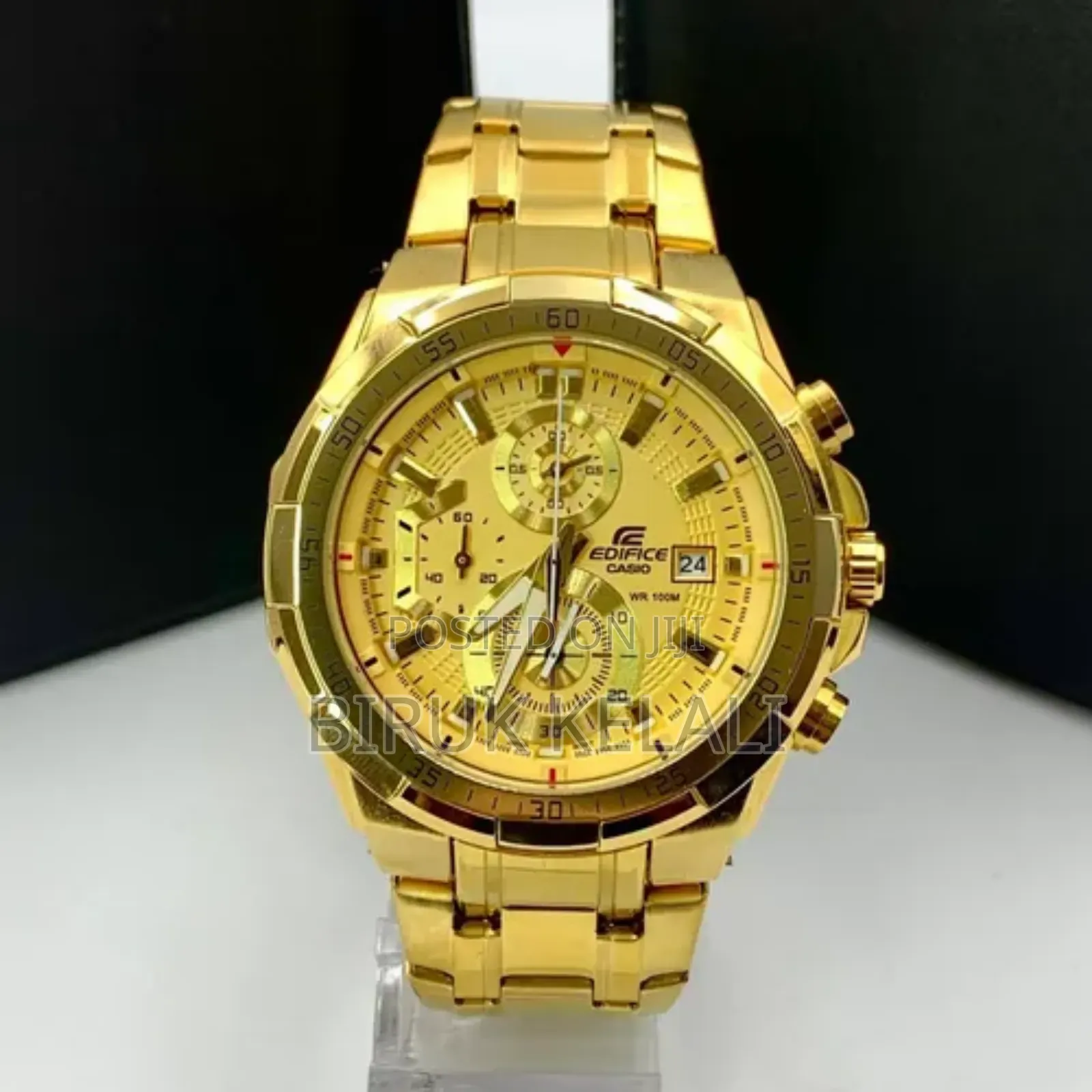 Edifice Face Casio Full Gold Watch