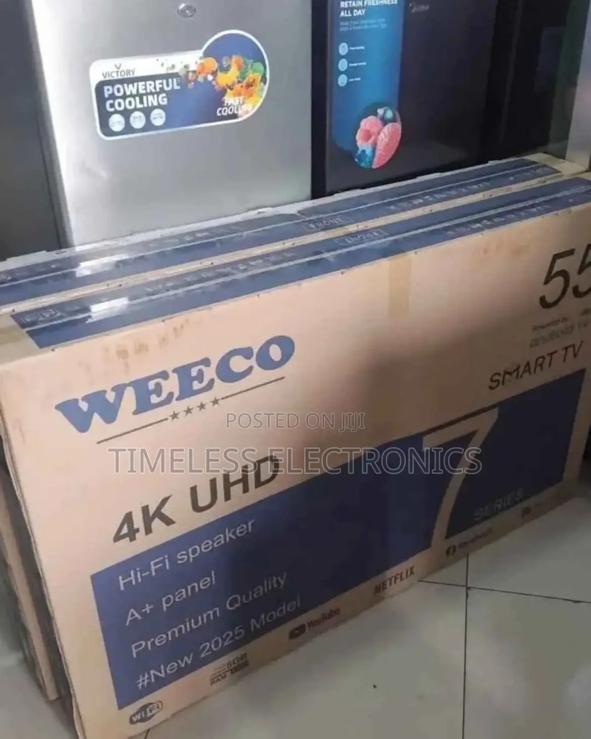 Weeco 55” Uhd Smart Tv – Crystal-Clear Entertainment!