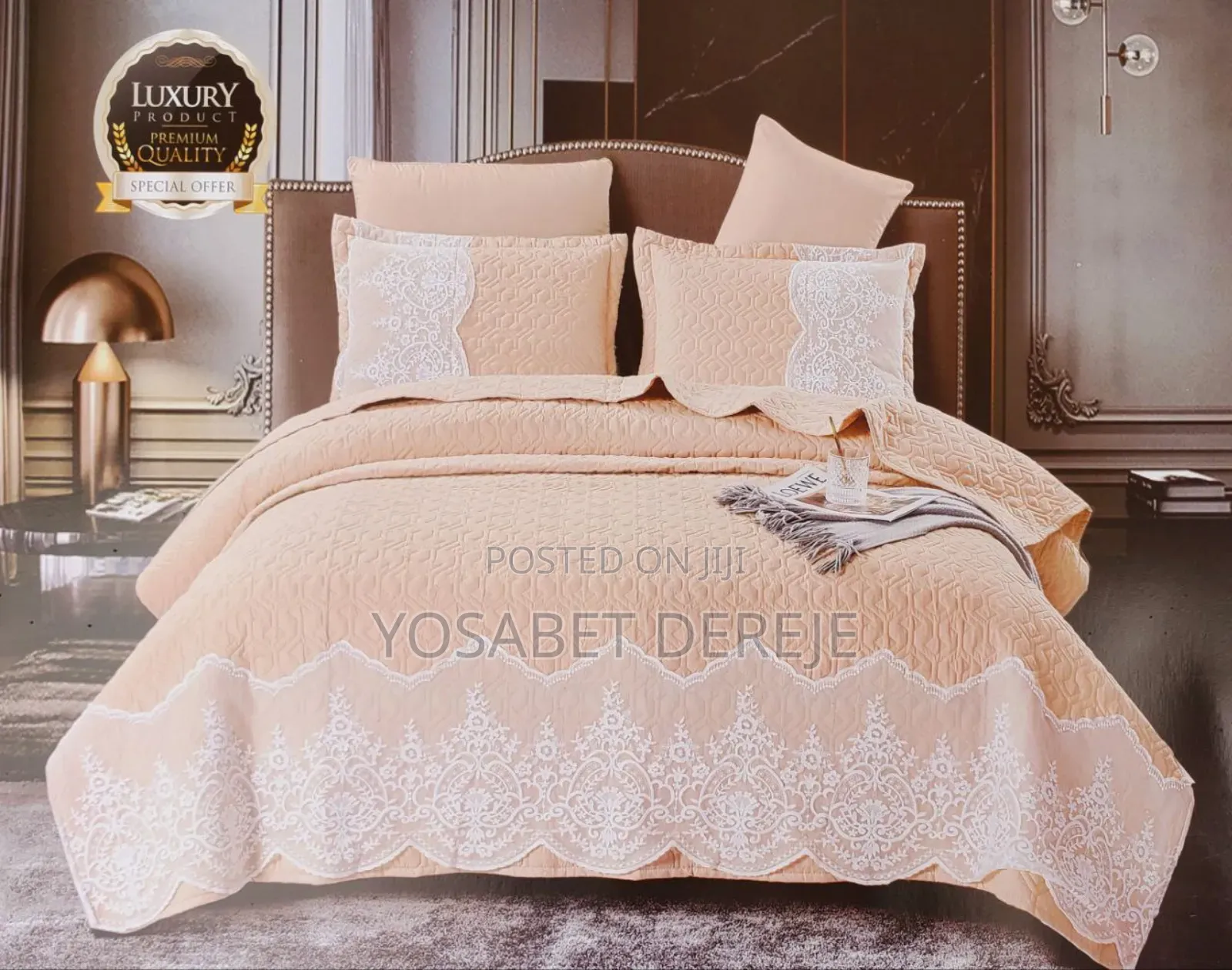 አልጋ ልብስ(Bed Spread) ጥራት ያላቸው የኮተን አልጋ ልብስ