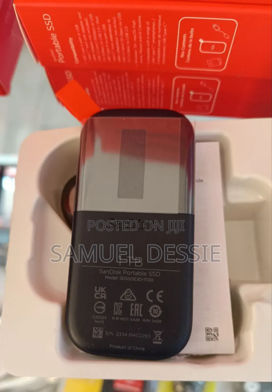 Sandisk Pertable 1tb SSD