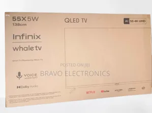 Photo - Infinix 55" Uhd Qled Smart Tv – Frameless, Stunning Smart 
