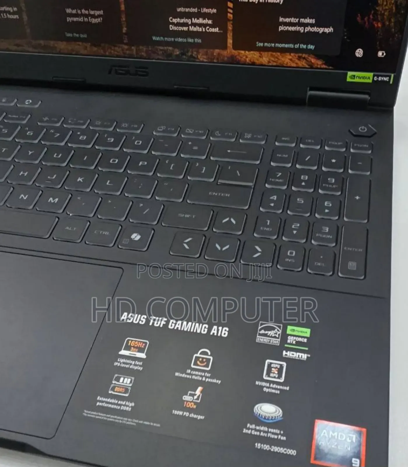 New Laptop Asus TUF Gaming A15 32GB AMD Ryzen 9 SSD 1T