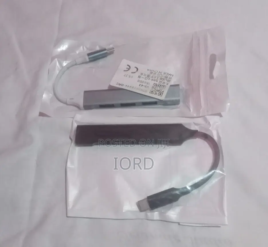 4 Port Splitter Adapter for Pc Usb C Hub Type C to 3x