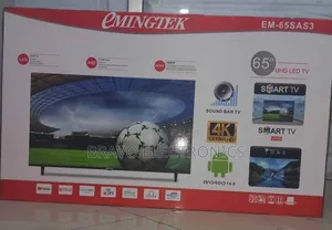 Photo - Emingtek 65" Android 14 Frameless Tv Big Entertainment!