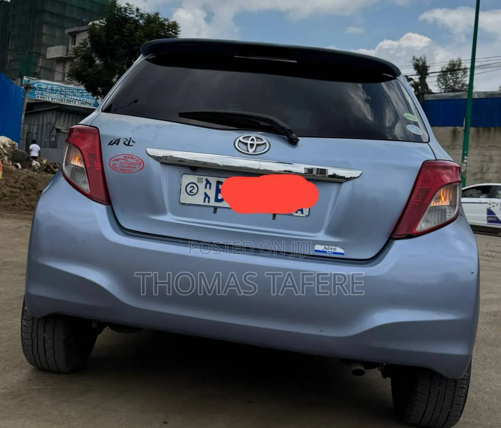Toyota Yaris 2013 Blue