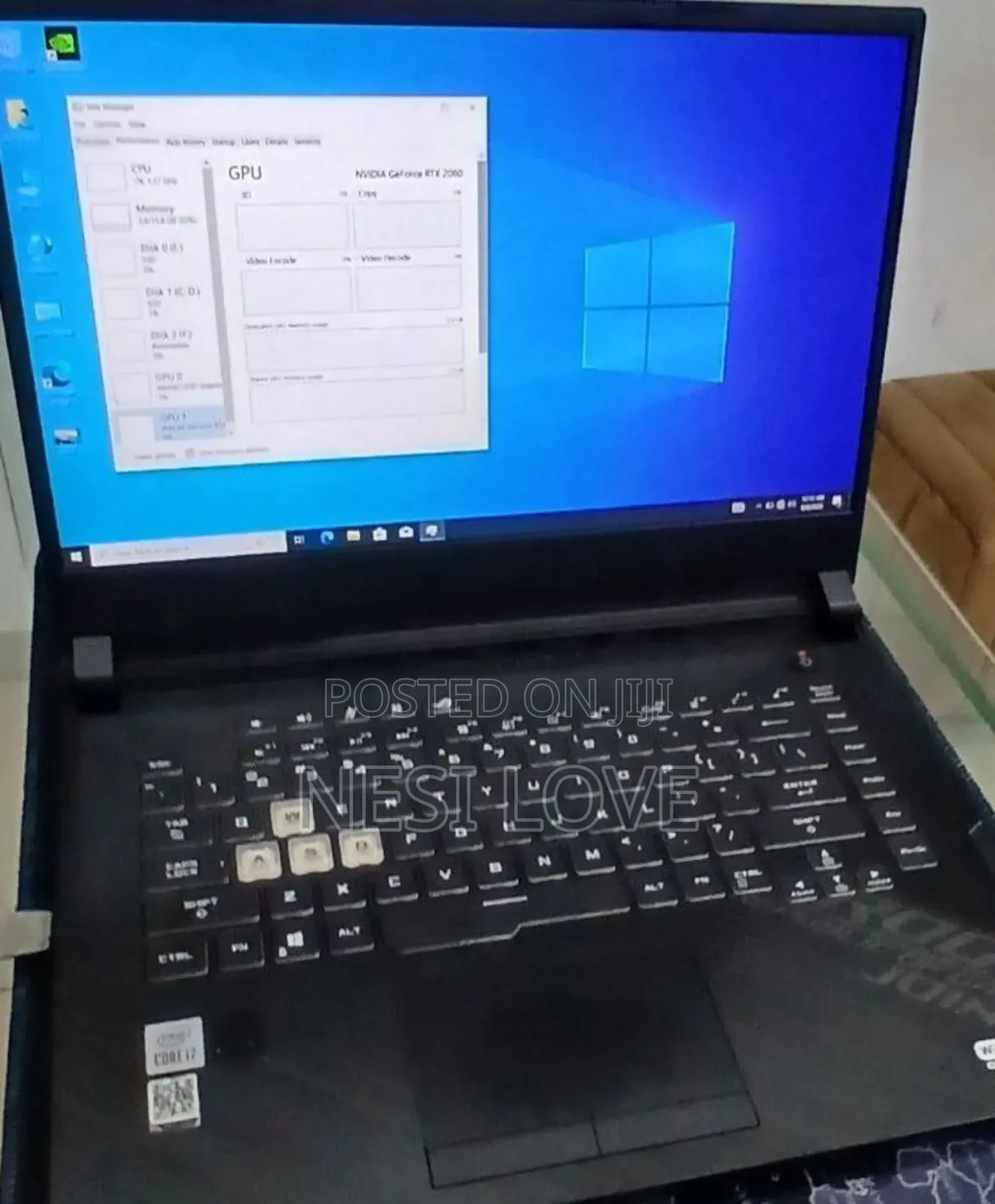 New Laptop Asus ROG Strix G15 16GB Intel Core I7 SSD 512GB