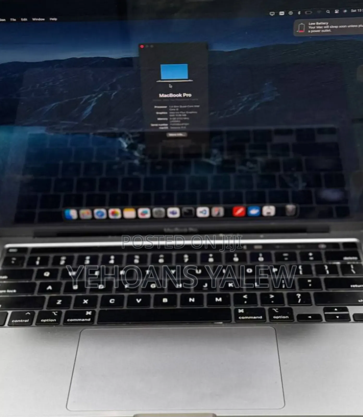 New Laptop Apple MacBook Pro 2020 8GB Intel Core I5 SSD 256GB