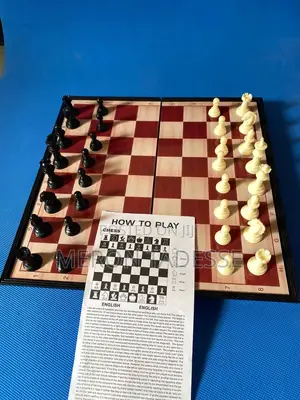 Photo - Non- Magnetic Foldable Chessboard Chess Game ታጣፊ ቼዝቦርድ