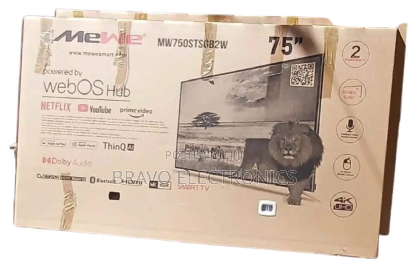 Mewe 75" Webos Hub Thinq Ai Smart Tv – Future Of Entertainment