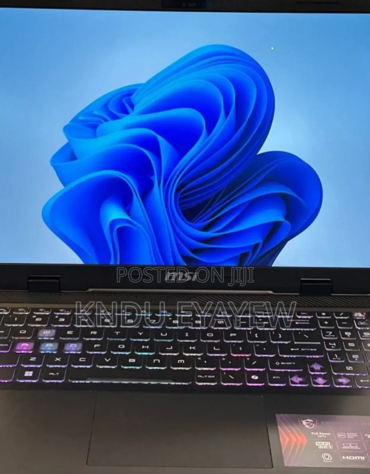 New Laptop MSI GF63 16GB Intel Core I7 SSD 1T