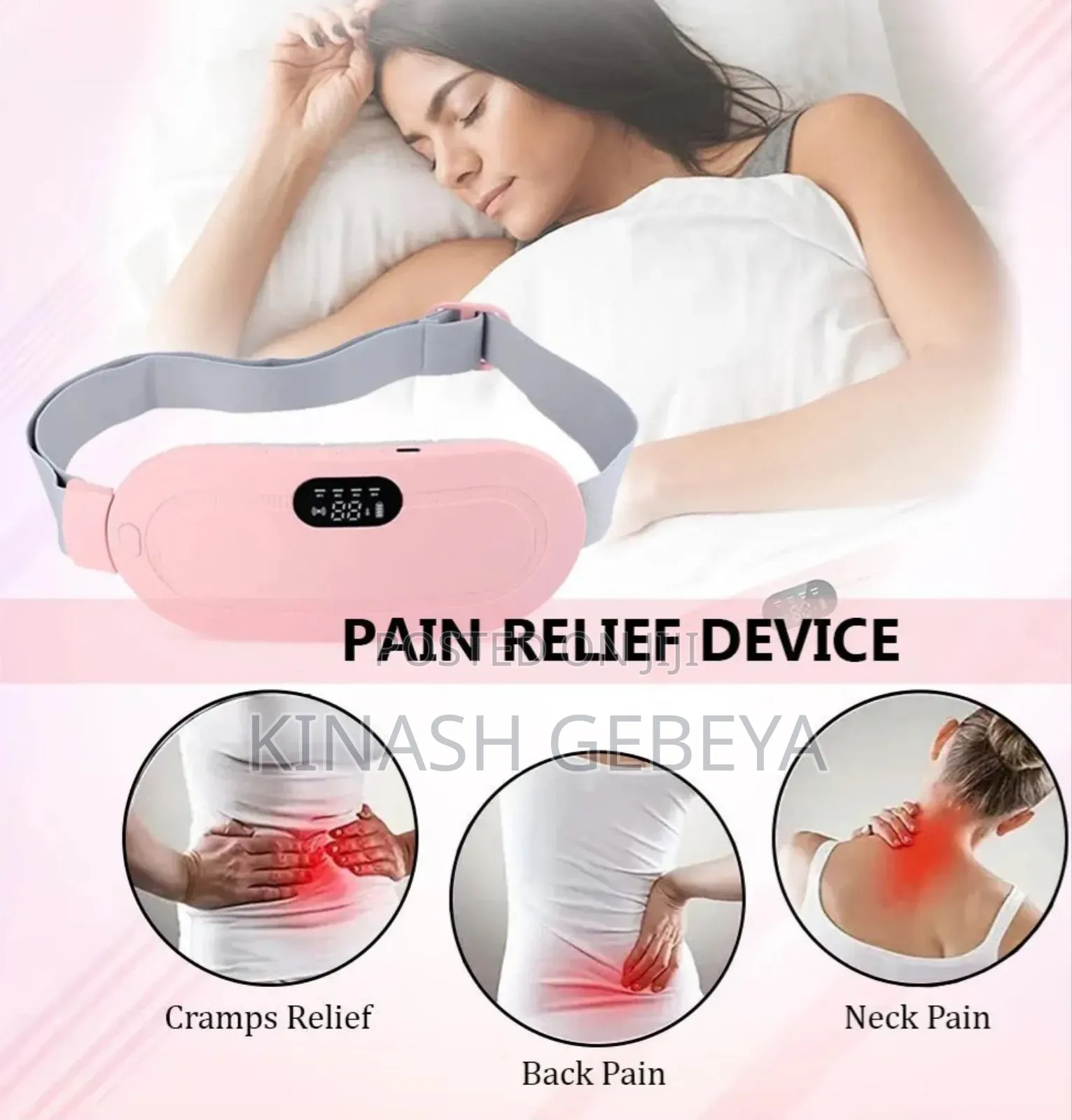 Portable Menustral Heating Pad(በወር አበባ ጊዜ የሚታሰር)