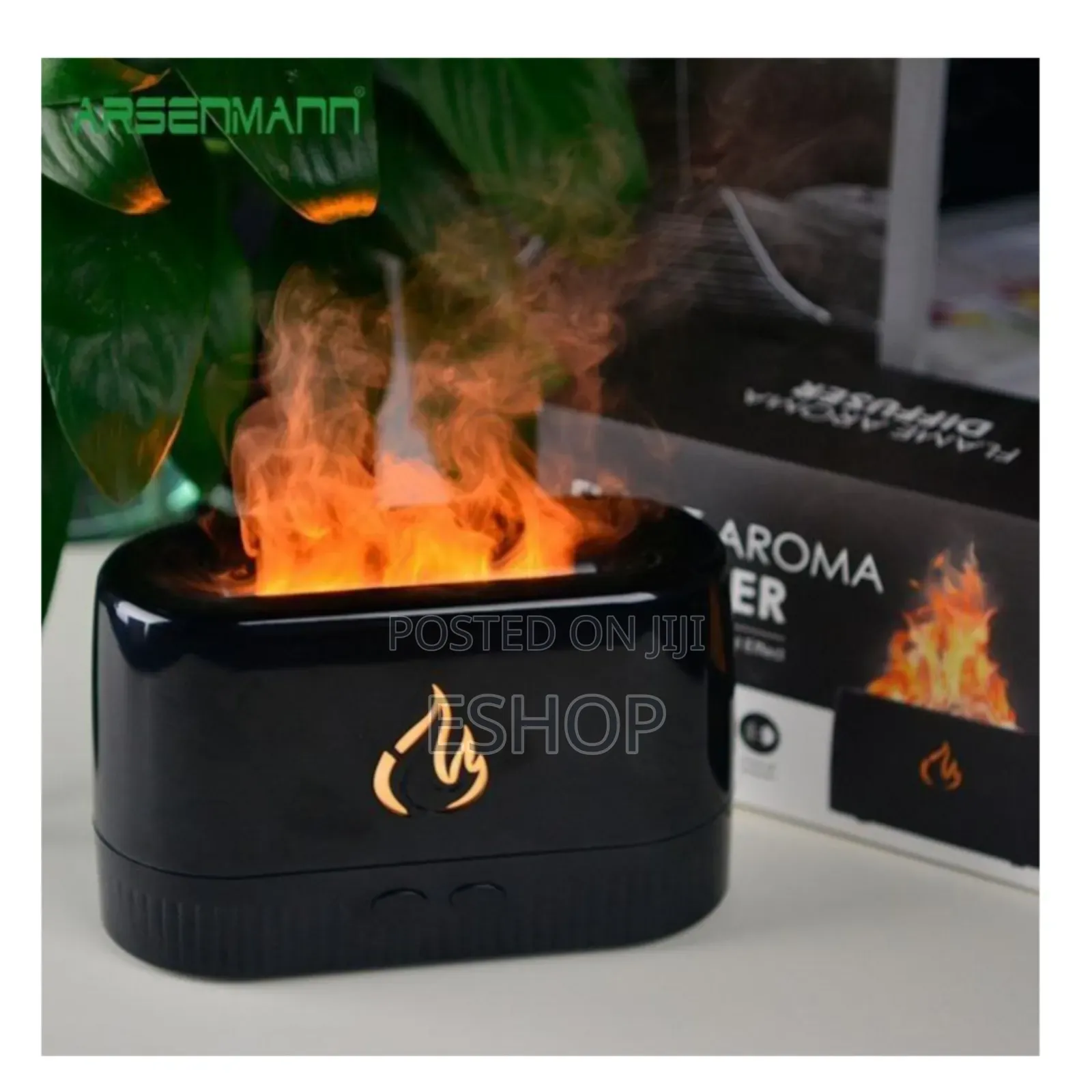 200ml Usb Essential Oil Humidifier With Decorative Flame Light