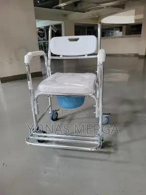 Photo - Pot Wheelchair殖፬beside Commode Chair With Arms 2brakes喆奩potty Chair