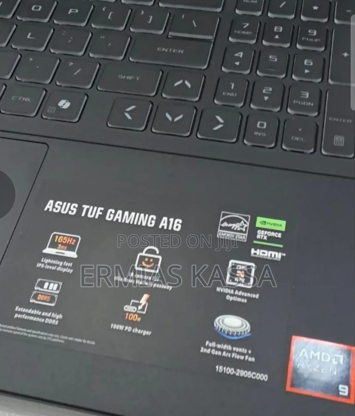 New Laptop Asus TUF Gaming A15 32GB AMD Ryzen 9 SSD 1T