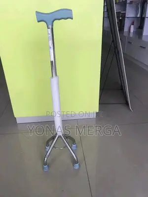 Photo - Cane•\Stick₷—Purwanchal L Shape Quadripod Walking Stick | for Elderly