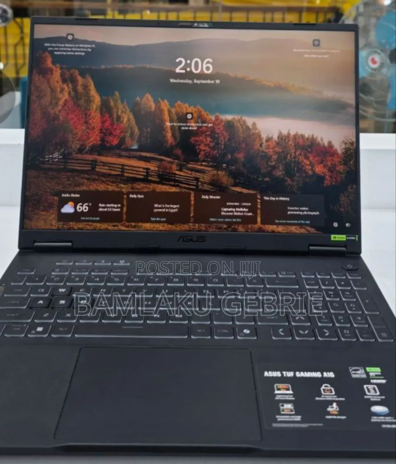 New Laptop Asus TUF Gaming A15 16GB AMD Ryzen 9 SSD 1T