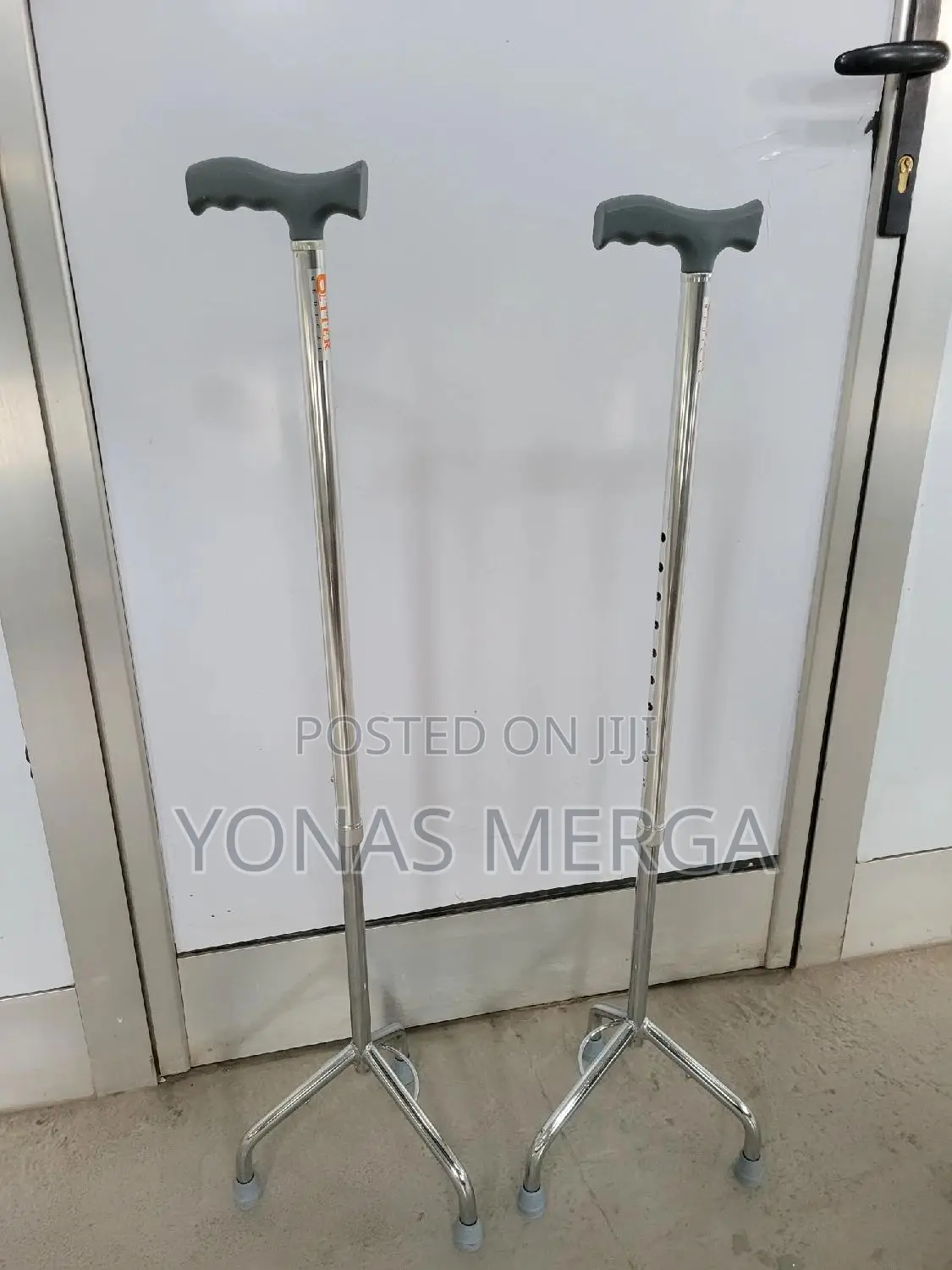 Walking Stick and Walking Cane, Etc. Focusing on a Customer-Cane