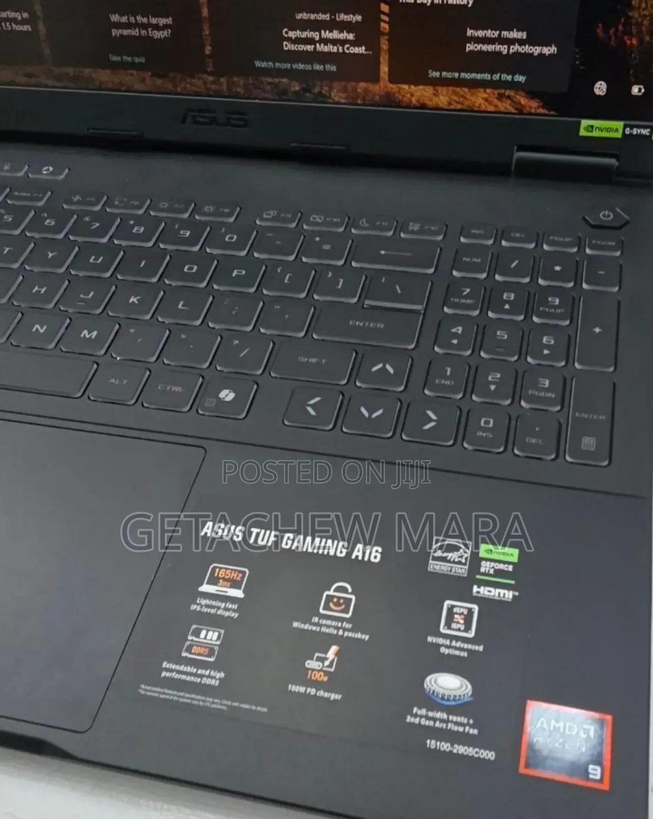 New Laptop Asus TUF Gaming A15 32GB Intel Core I9 SSD 1T