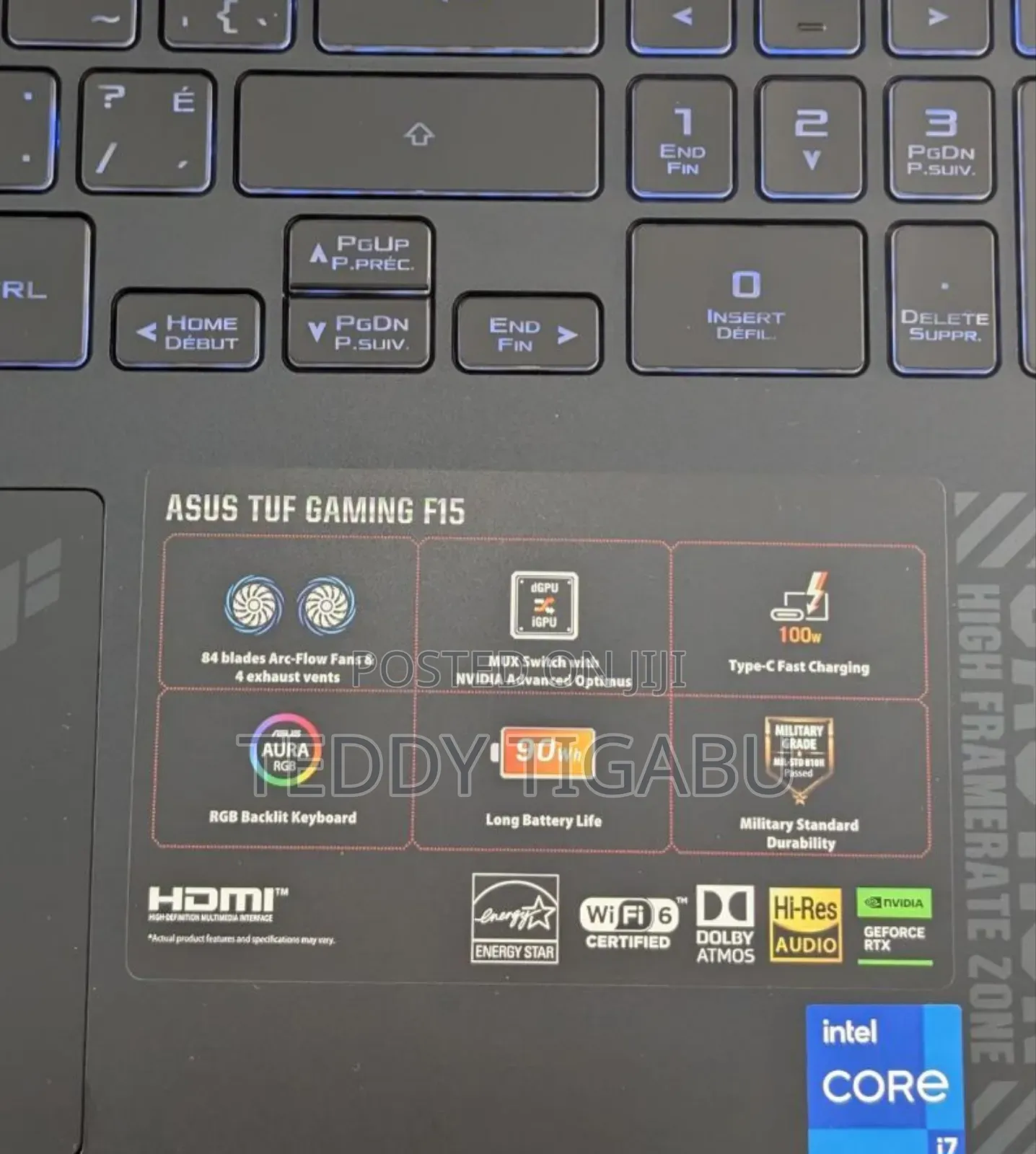 New Laptop MSI GF63 16GB Intel Core I7 SSD 1T