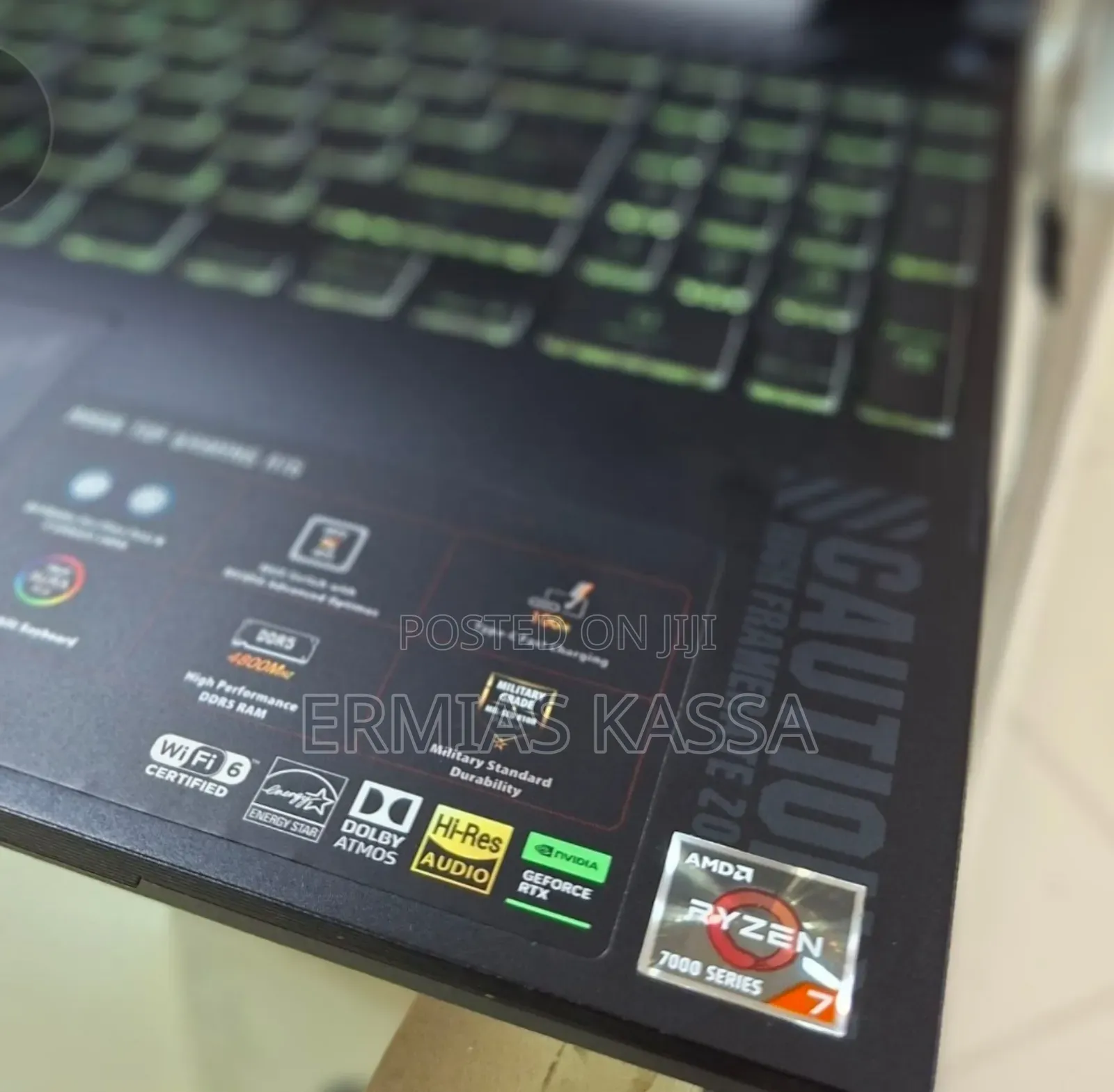 New Laptop Asus TUF Gaming A15 16GB AMD Ryzen 7 SSD 512GB