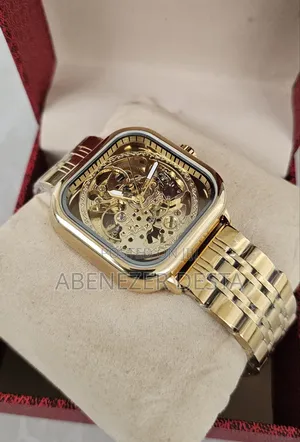 Fossil Full Skeleton Square Waterproof Mechanical Men's Wrist Watch