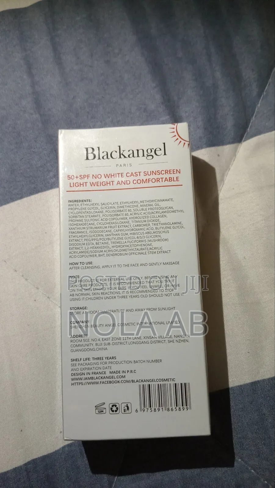 Black Angel Sunscreen