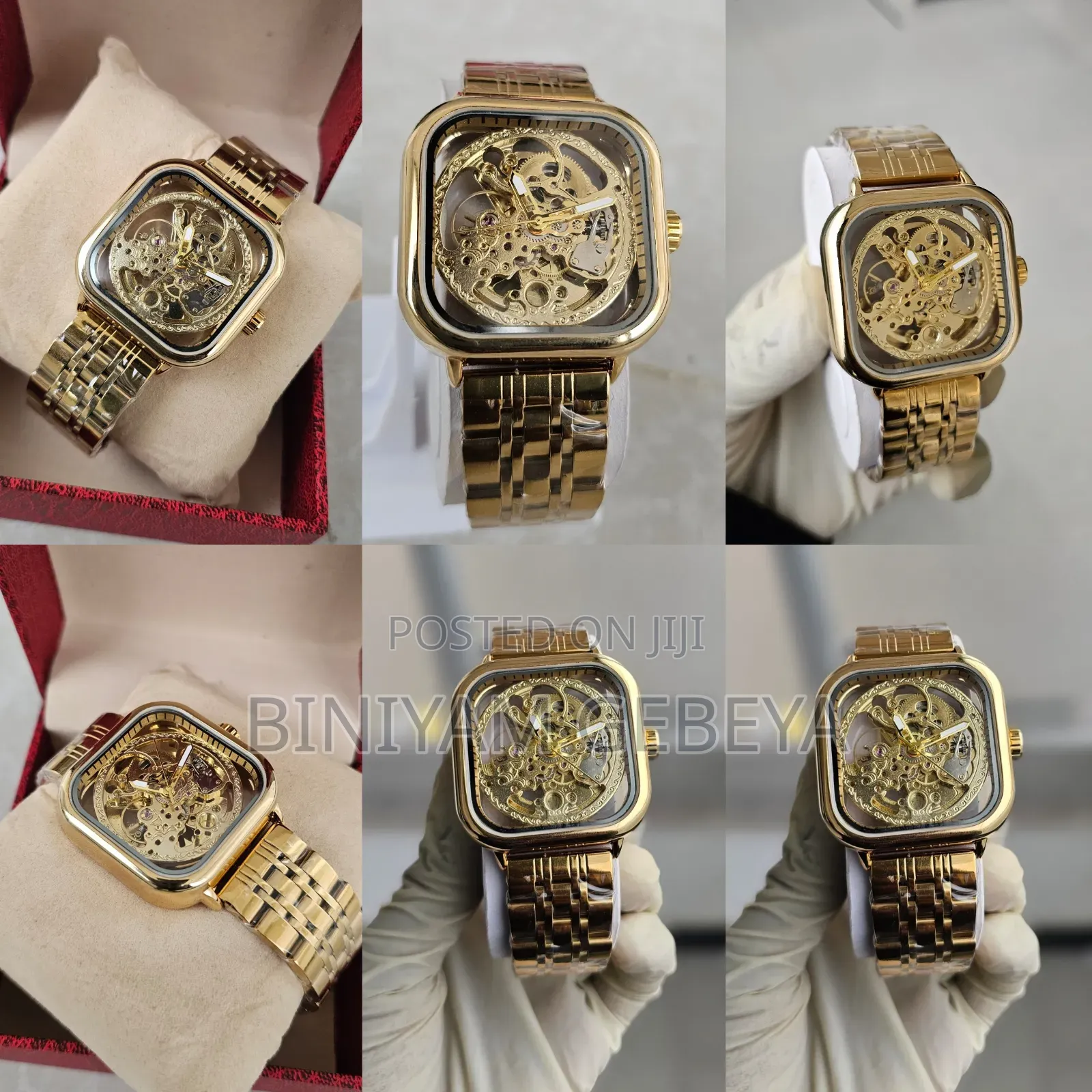 New Luxury Fossil Full Skeleton Waterproof Men's Wrist Watch