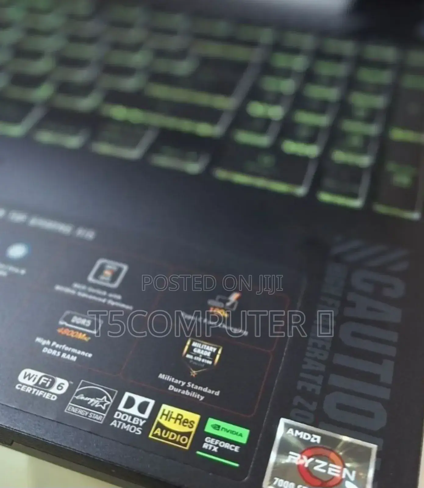 New Laptop Asus TUF Gaming A15 16GB AMD Ryzen 7 SSD 512GB