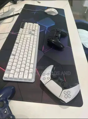 3d Lined Geometric Pattern Large Gaming Mouse Pad - Desk Mat