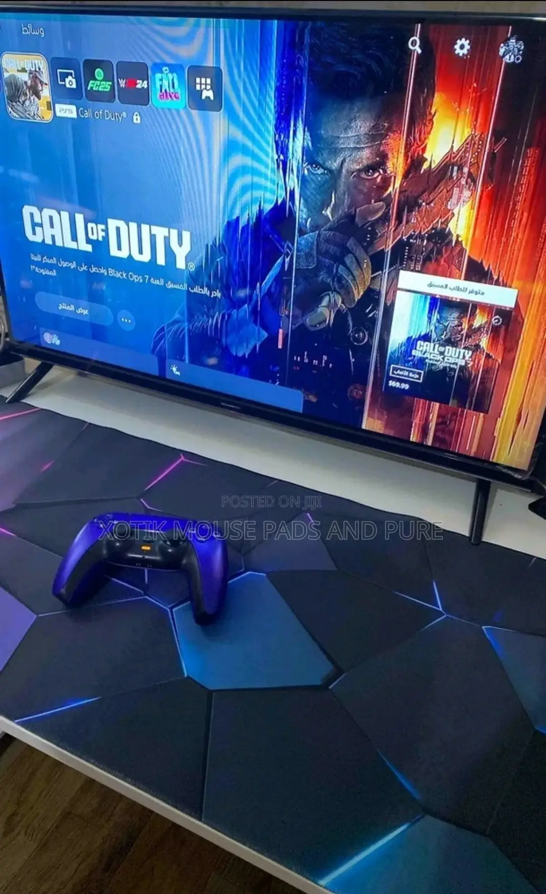 3d Lined Geometric Pattern Large Gaming Mouse Pad - Desk Mat