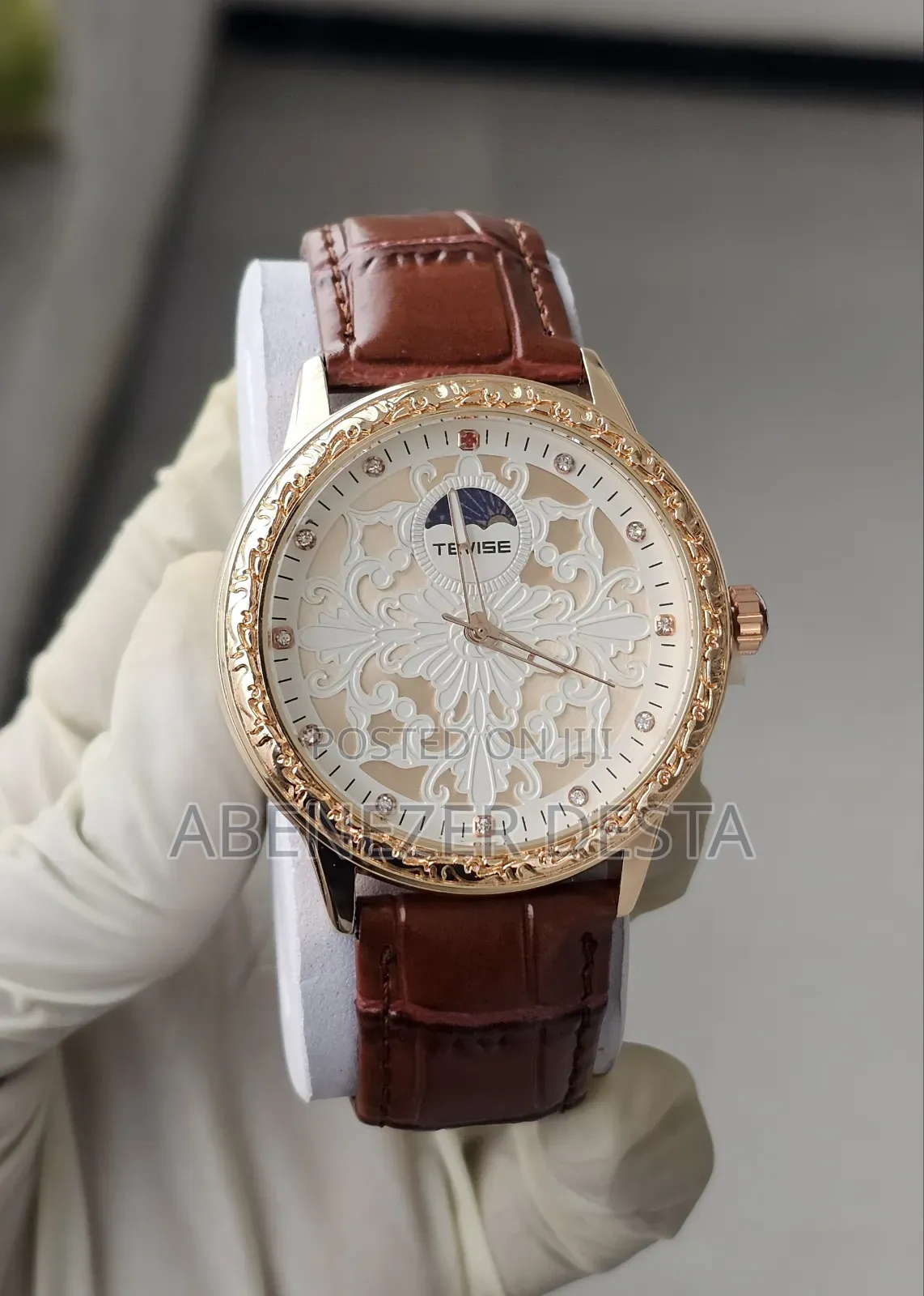 Tevise Leather Automatic Luxury Watch