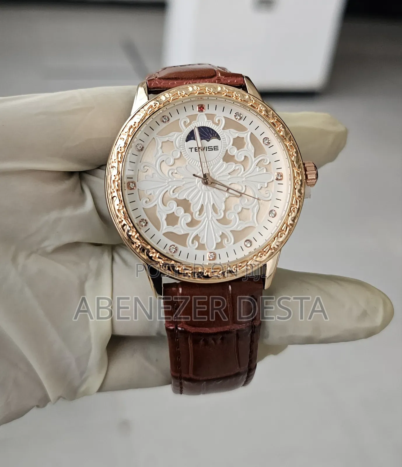 Tevise Leather Automatic Luxury Watch